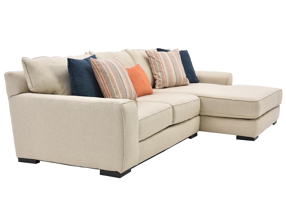 Whitaker Two-Piece Sofa with Chaise, Right Chaise